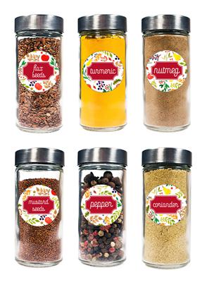 Garden Harvest Spice Labels