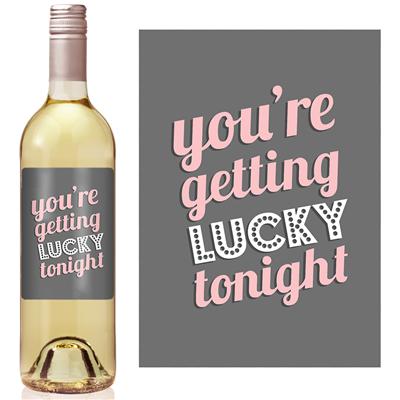Getting Lucky Wine Label