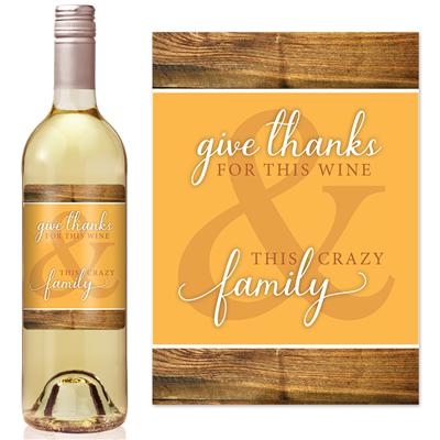 Give Thanks Wine Label