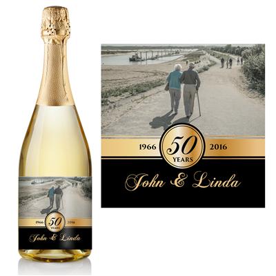 Gold Anniversary Champagne Label