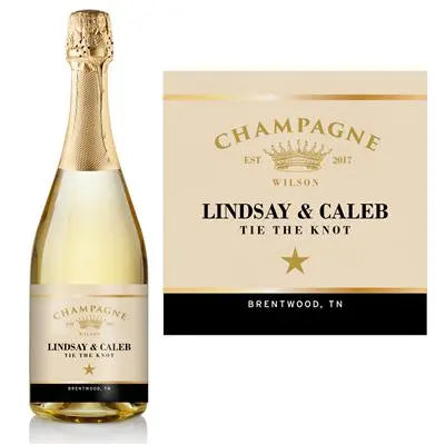 Gold Brut Champagne Label