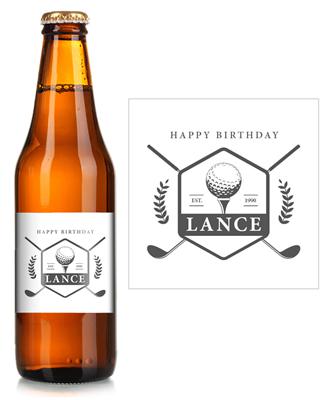 Golf Beer Label