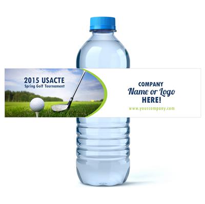 Golf Tournament Business Water Bottle Labels
