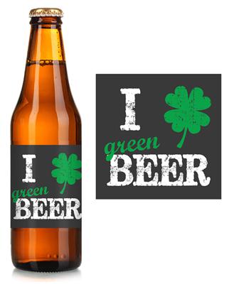 Green Beer Label