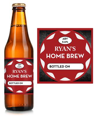Grunge Home Brew Beer Label