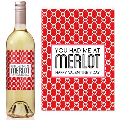 Had Me At Merlot Wine Label