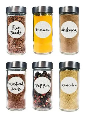 Handwritten Script Spice Labels