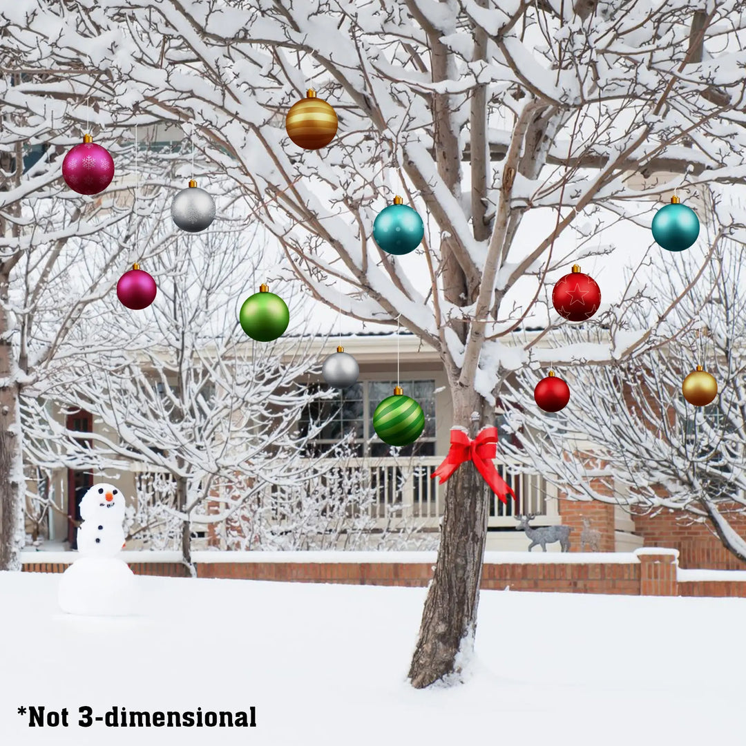 Hanging Outdoor Christmas Ornaments iCustomLabel