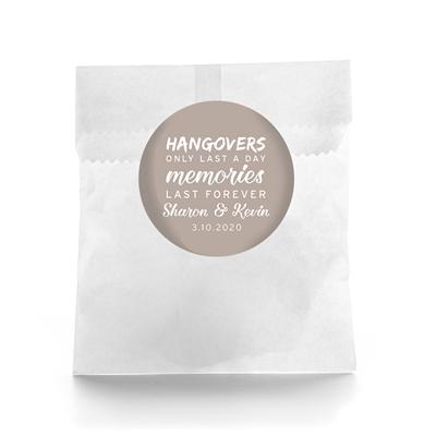 Hangover Memories Favor Labels