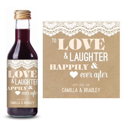 Happily Ever After Mini Wine Label
