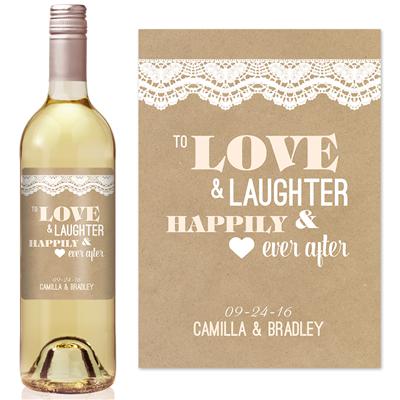 Happily Ever After Wine Label