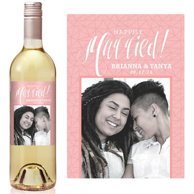 Happily Married Wine Label