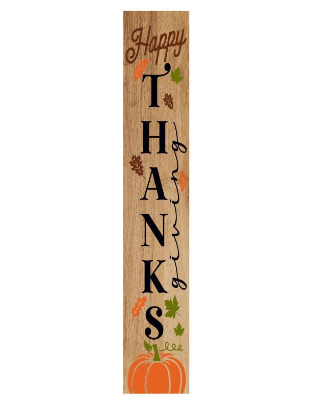 Happy Thanks Fall Welcome Porch Sign