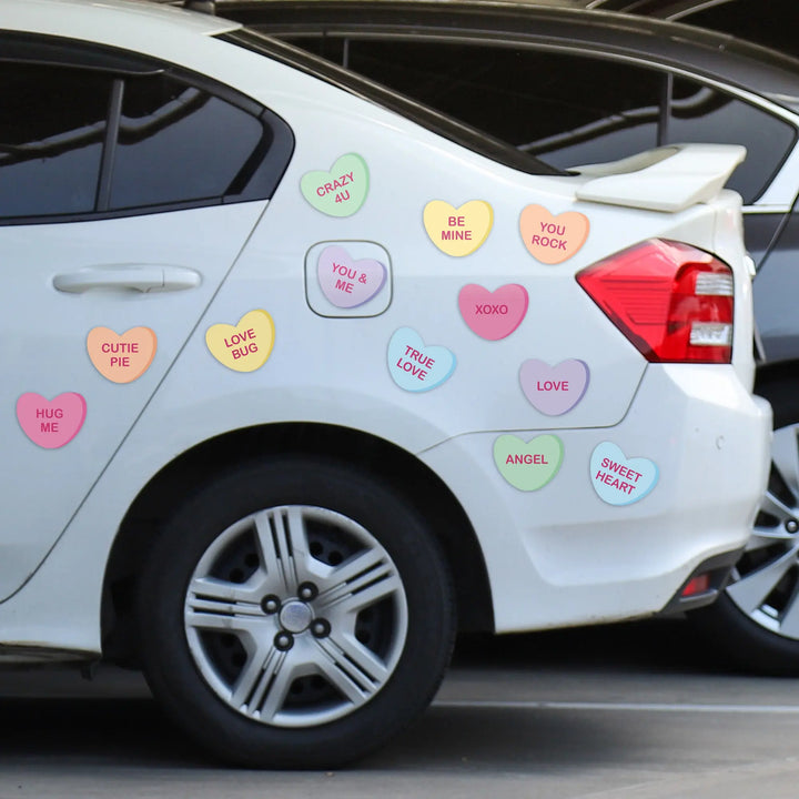 Hearts Car Magnets iCustomLabel