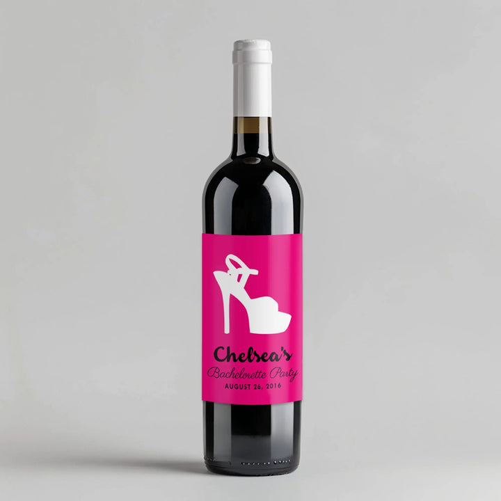 Heels Bachelorette Wine Label iCustomLabel