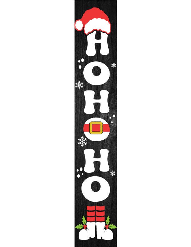 Ho Ho Ho Christmas Porch Leaner Welcome Sign