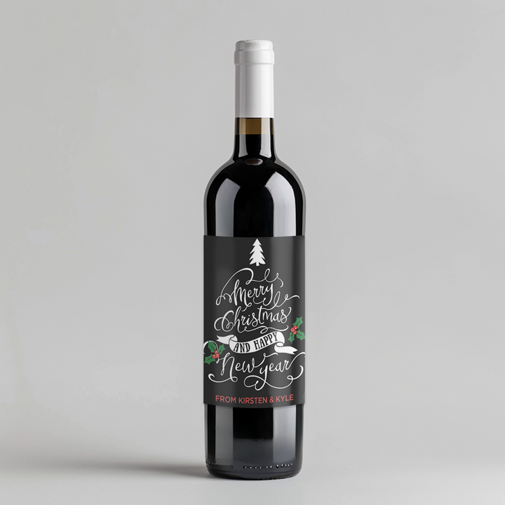 Holly Wine Label