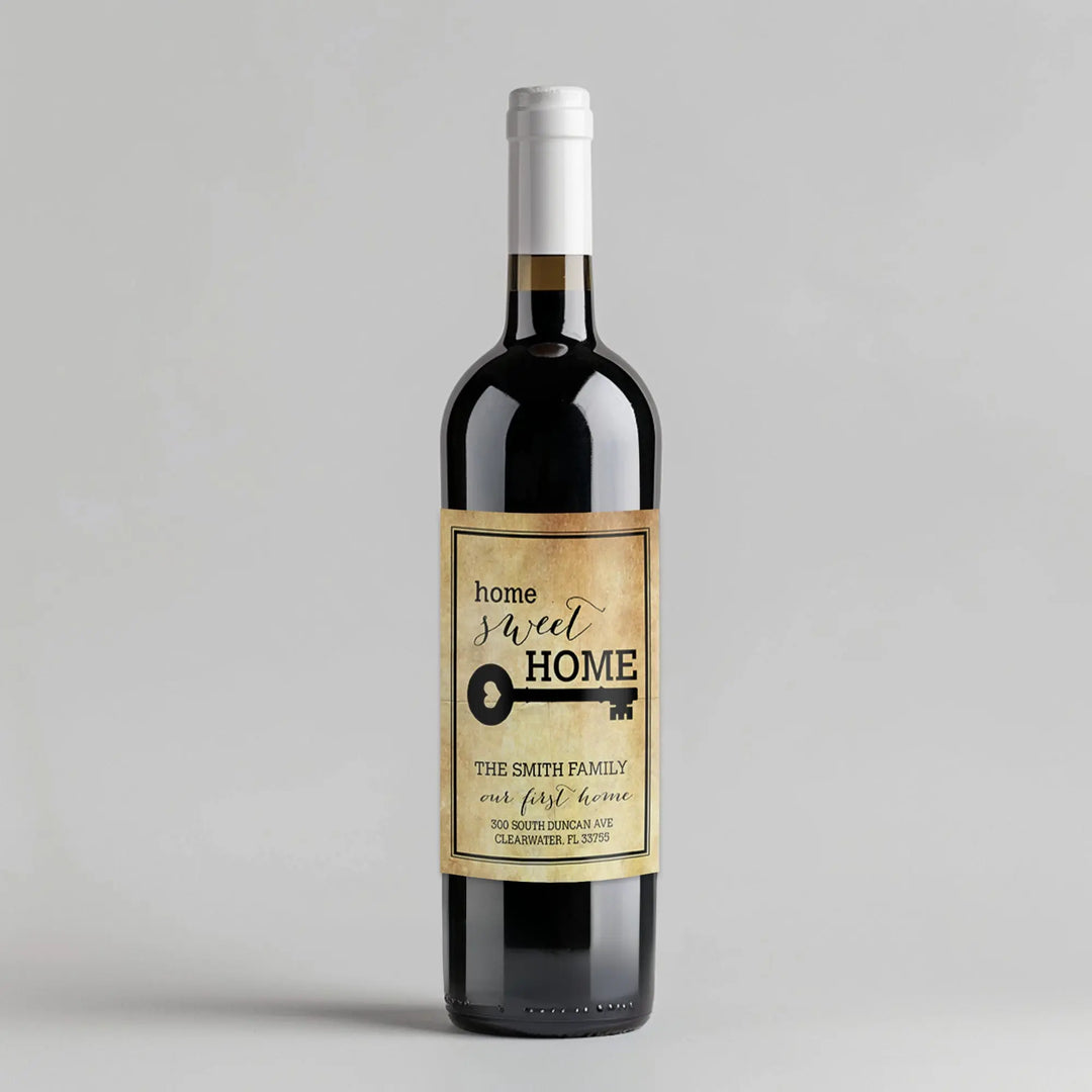 Home Sweet Home Wine Label iCustomLabel