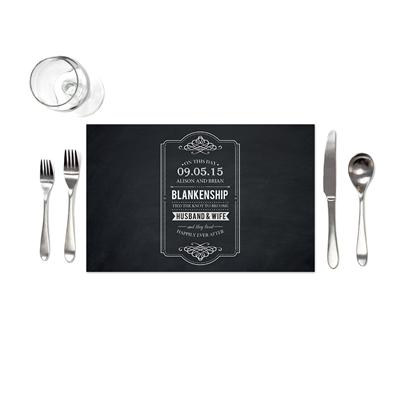 Husband And Wife Chalkboard Placemats