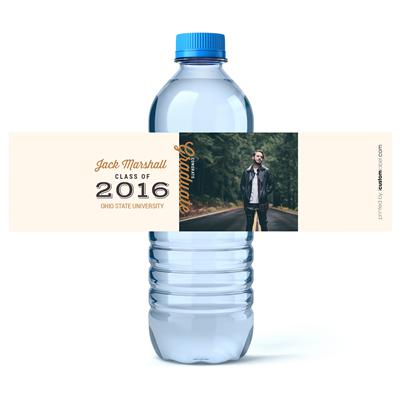 Indie Graduation Water Bottle Labels