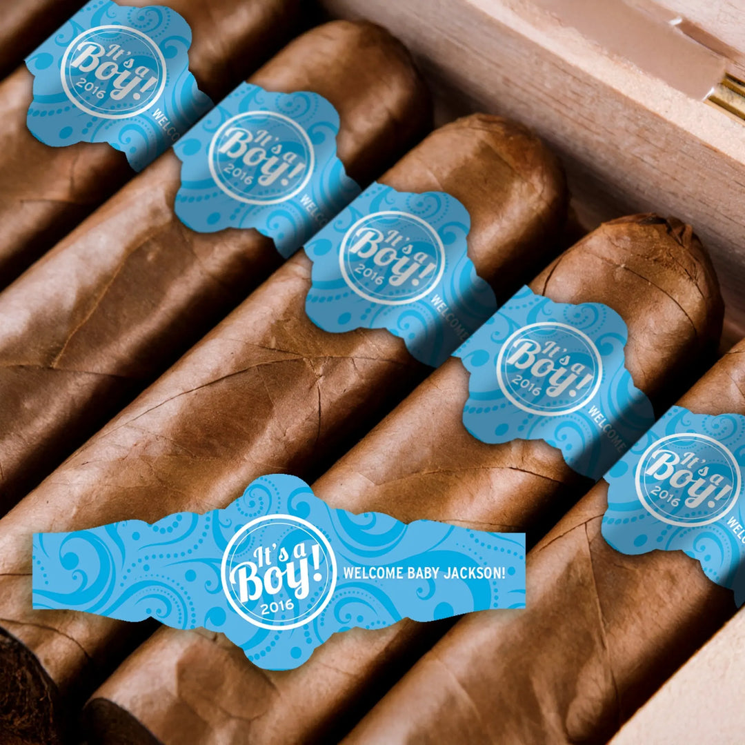 It's A Boy Cigar Bands - iCustomLabel