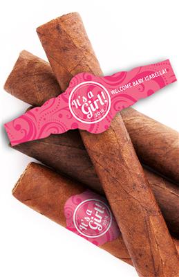 It's A Girl Cigar Bands