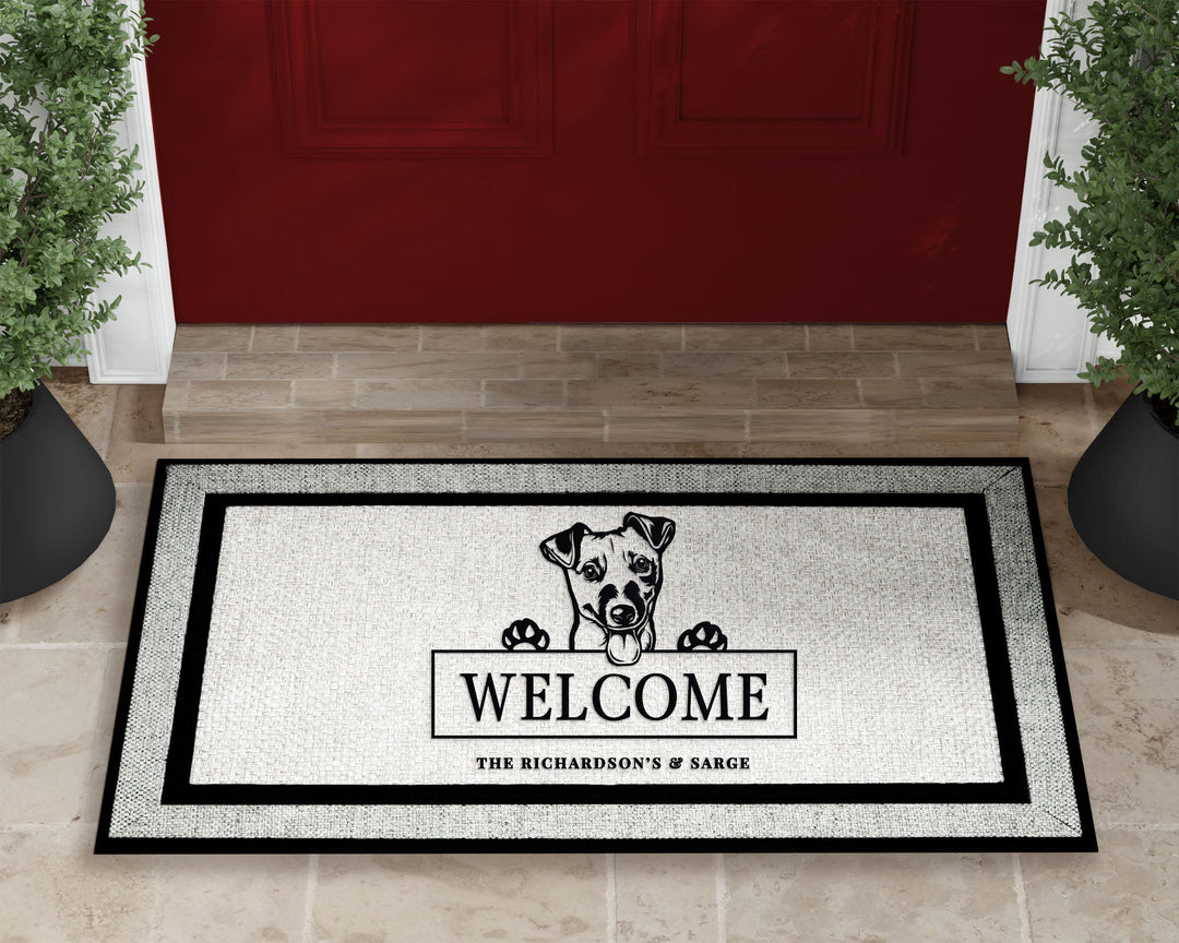 Jack Russell Dog Welcome Mat