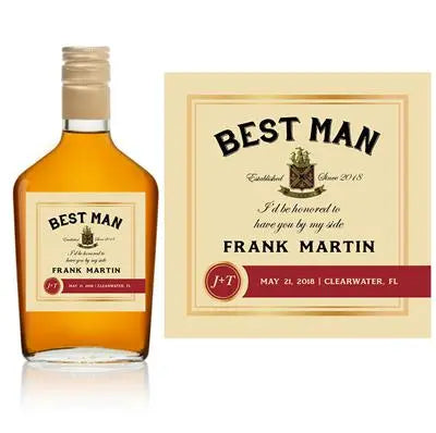 Jameson Best Man Small Liquor Label