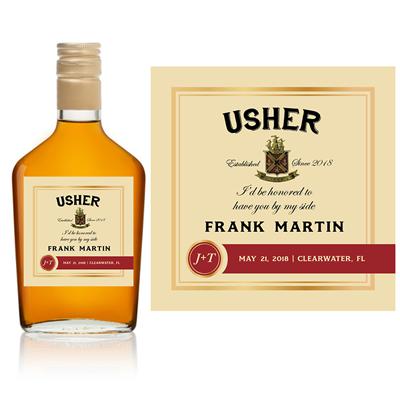 Jameson Usher Small Liquor Label