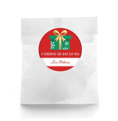 Just For You Christmas Gift Sticker
