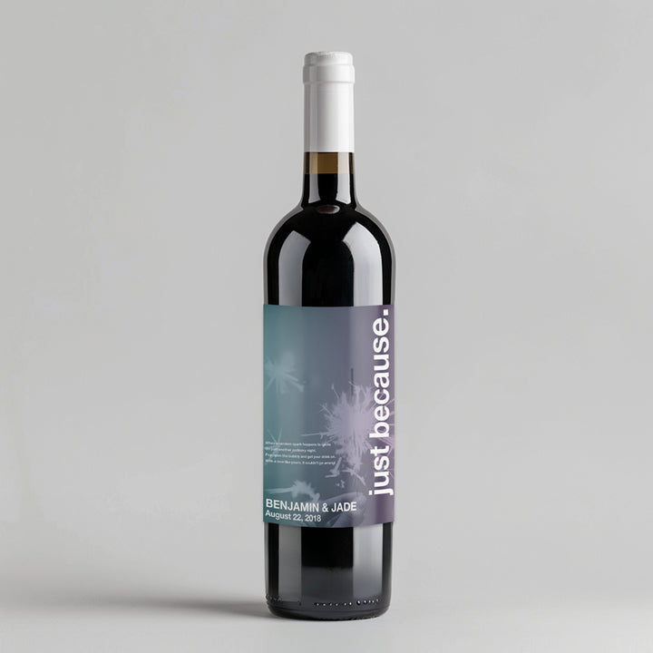 Swiss Pic Milestone Just Because Wine Label