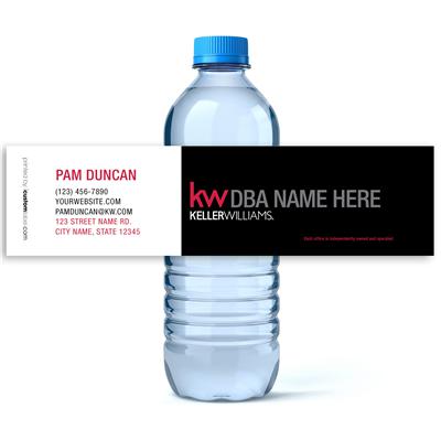 Keller Williams Black Box Water Bottle Labels