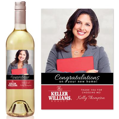 Keller Williams Photo Realtor Wine Label