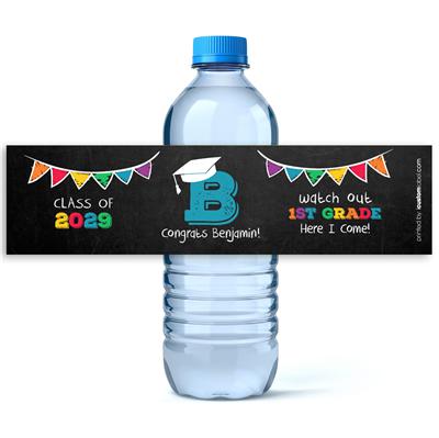 Kindergarten Graduation Water Bottle Labels