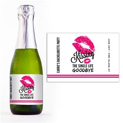 Kissing Single Life Mini Champagne Split Label