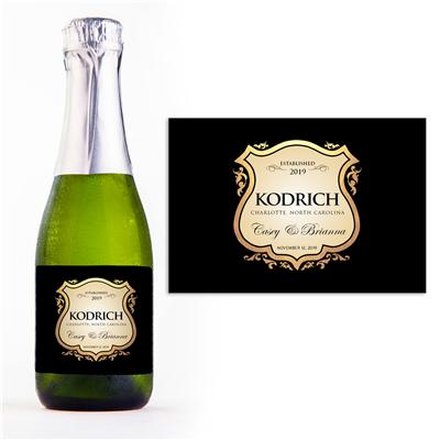 Korbel Mini Split Champagne Label