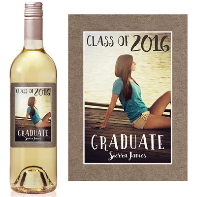 Kraft Paper Graduation Wine Label