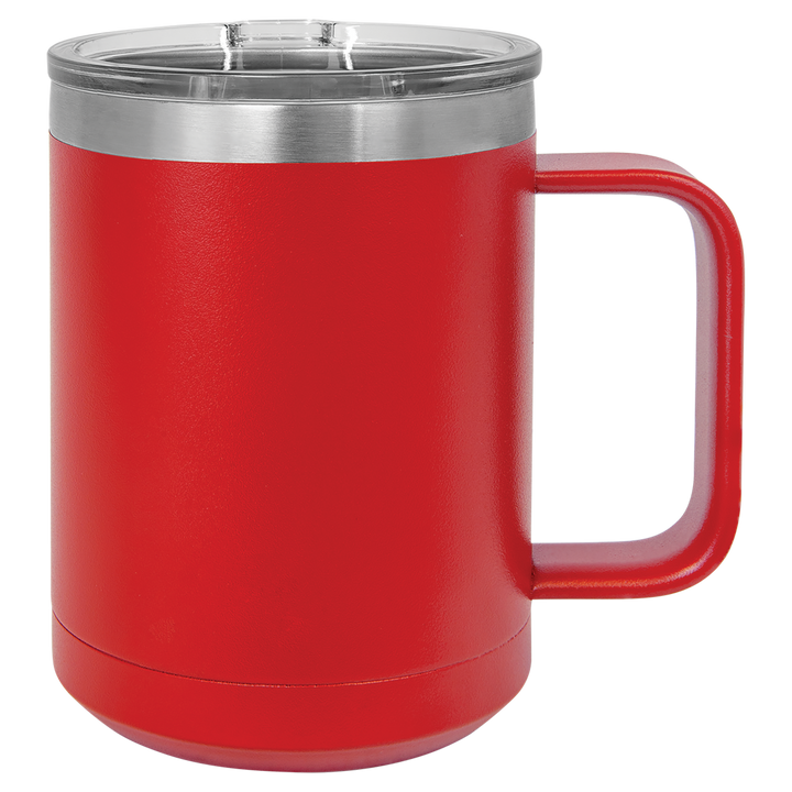 15oz Insulated Stainless Steel Mug | Customizable Blank Travel Mug