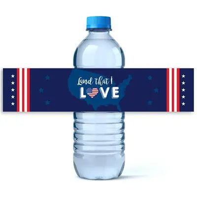 Land That I Love Water Bottle Labels