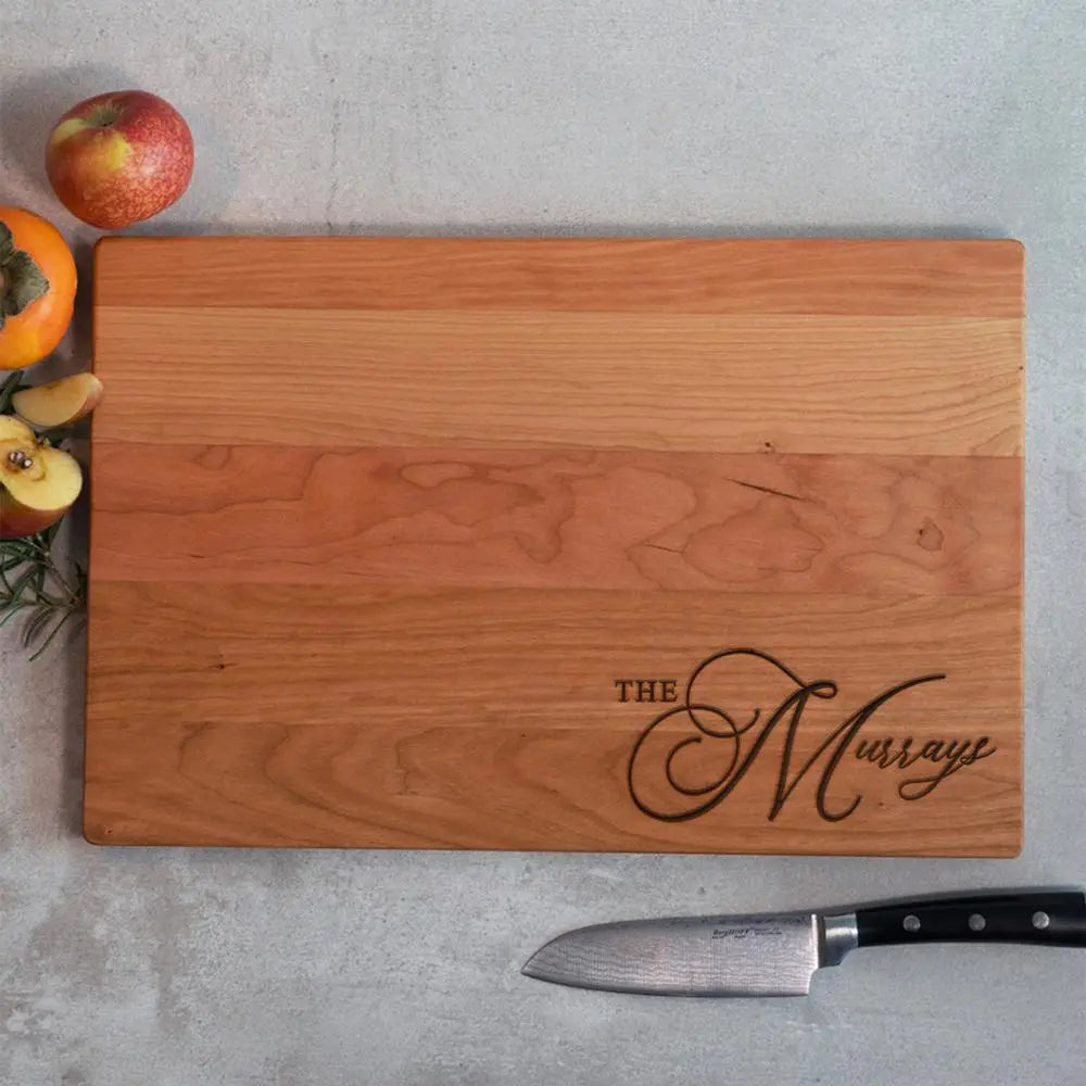 Large Last Name Cutting Board