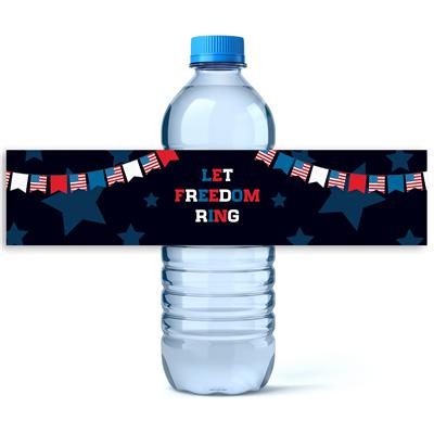 Let Freedom Ring Water Bottle Labels