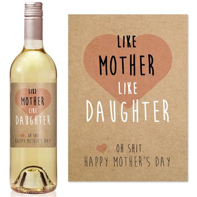 Like Mother Mothers Day Wine Label