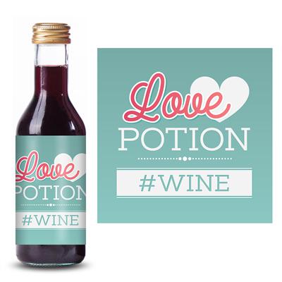 Love Potion Mini Wine Label