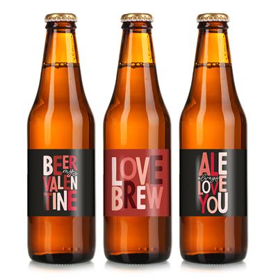 Love Valentine Beer Label Set