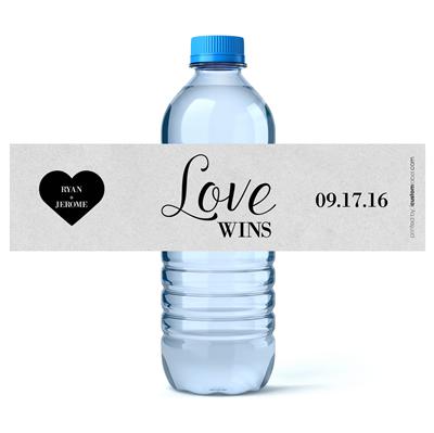 Love Wins Water Bottle Labels