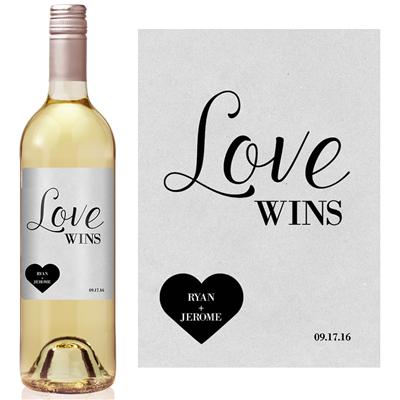 Love Wins Wine Label