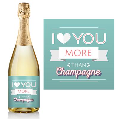 Love You Champagne Label