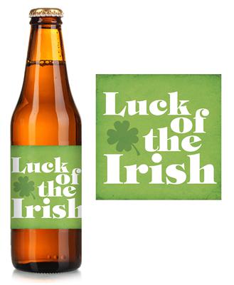 Luck Irish Beer Label