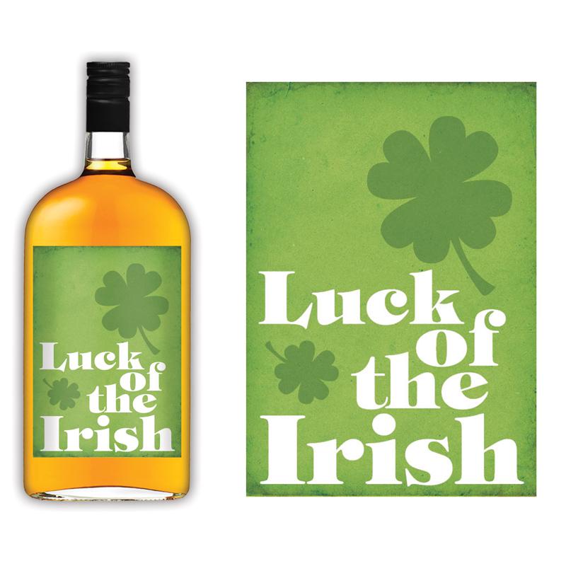 Luck Irish Liquor Label