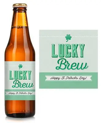 Lucky Brew Beer Label